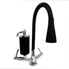 Torneira Cozinha Preta Mesa/bancada Gourmet 2 Jatos C-34 Luxo