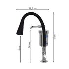 Torneira Cozinha Preta Mesa/bancada Gourmet 2 Jatos C-34 Luxo