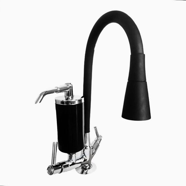 Torneira Cozinha Preta Mesa/bancada Gourmet 2 Jatos C-34 Luxo