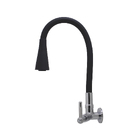 Torneira Cozinha Preto Gourmet Parede Tubo Conic 2 Jatos