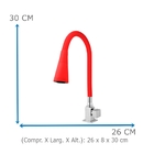 Torneira Cozinha Quadrada Veneza Bancada/mesa 4130 Cano Verme