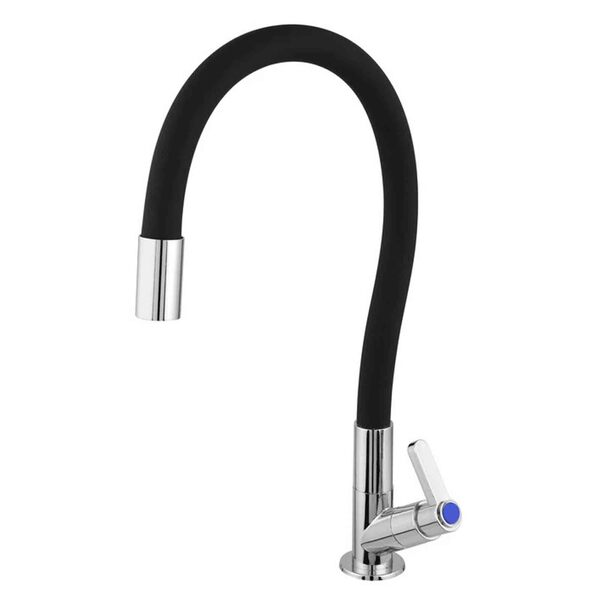 Torneira Cozinha Silicone Flexivel 360 Metal Cromado Bancada