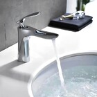 Torneira Cromada Banheiro Monocomando Misturador Bica Baixa I