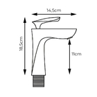 Torneira Cromada Para Banheiro Monocomando Misturador Com Bic