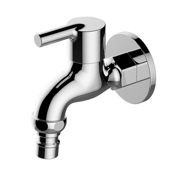 Torneira Curta Para Tanque/jardim/área Externa Metal 1/4v