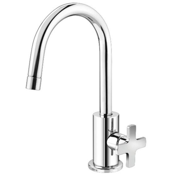 Torneira De Banca Para Lavatório Ella Cross Cromado Fabrimar