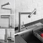 Torneira de Bancada Articulável para Cozinha em Aço Inoxidáve