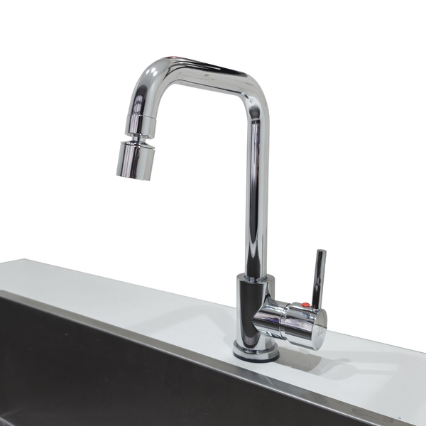 Torneira De Bancada Cozinha Gourmet Quente Frio Aço Inox Mist