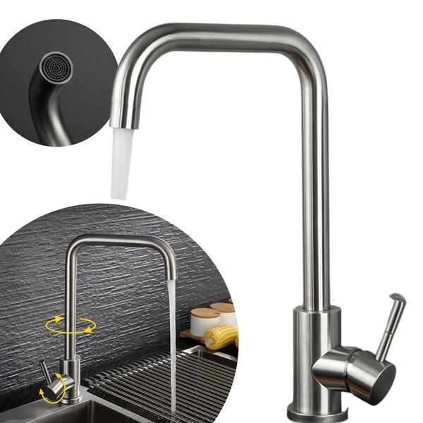 Torneira de Bancada para Cozinha Gourmet com Monocomando Mist