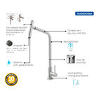Torneira De Bancada Tramontina Versa Em Aço Inox Com Bica Art