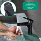 Torneira de Banheiro e/ou Lavabo Monocomando Bancada Cor Pret