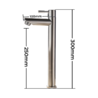 Torneira De Banheiro Escovada Lavatório Alta Lavabo - Juruá