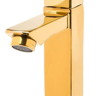 Torneira De Banheiro Lavabo Luxo Metal Moderna Dourada