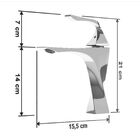 Torneira De Banheiro Lavabo Luxo Paris Monocomando 100% Metal