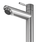 Torneira De Banheiro Lavabo Madrid Bica Alta Aço Escovado Gol