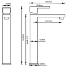 Torneira De Banheiro Lavabo Misturador Monocomando  Bica Alta