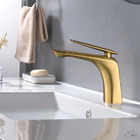 Torneira De Banheiro Lavabo Misturador Monocomando Dourada Es