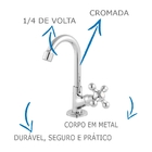 Torneira De Banheiro/lavatório Oliveira 1198 C-52 De Mesa Em