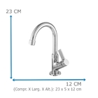 Torneira De Banheiro/lavatório Oliveira 1198 C-70 1/4 Volta D