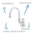 Torneira De Banheiro/lavatório Oliveira 2194 Automática De Me