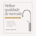 Torneira De Banheiro Luxo Capri Monocomando Gota Aço Inox Gol