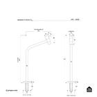 Torneira De Banheiro Monocomando Alta Aurá Pingoo.casa - Prata