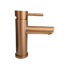 Torneira de Banheiro Monocomando Bica Baixa Redonda Rose Gold