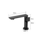 Torneira De Banheiro Monocomando Dobradiça Preto Luxo