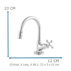 Torneira De Banheiro Oliveira 1198 3/4 C-33 1/4 Volta Com Bic