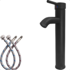 Torneira De Banheiro Preta Bica Alta Monocomando Misturador A