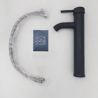 Torneira De Banheiro Preta Bica Alta Monocomando Misturador A