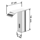 Torneira De Banheiro Sensor Automático New York Cromada Aço I