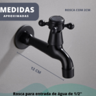 Torneira de Banheiro Tanque Jardim Parede Em Latão na Cor Pre