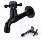 Torneira de Banheiro Tanque Jardim Parede Em Latão na Cor Pre