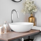 Torneira de Pia para Banheiro com Bica Alta Inox Escovado Tube Stoc