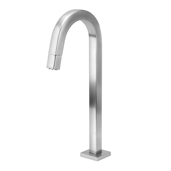 Torneira de Pia para Banheiro com Bica Alta Inox Escovado Tube Stoc