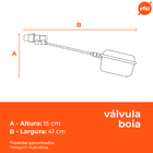 Torneira De Bóia Haste Alumínio Fortlev