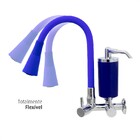 Torneira De Cozinha Azul Gourmet De Parede Com Filtro Inox Re