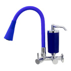 Torneira De Cozinha Azul Gourmet De Parede Com Filtro Inox Re