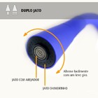 Torneira De Cozinha Azul Gourmet De Parede Com Filtro Inox Re