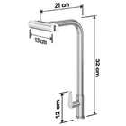 Torneira De Cozinha Bico Flexivel Tóquio Cromado Goldenx