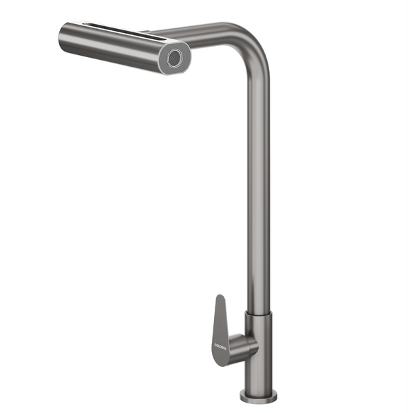 Torneira De Cozinha Bico Flexivel Tóquio Grafite Goldenx
