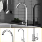 Torneira De Cozinha Cairo Aço Inox Escovado Giro De 360°