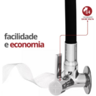 Torneira De Cozinha Cone Preto/black C-70 Gourmet