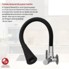 Torneira De Cozinha Cone Preto/black C-70 Gourmet Casagrande