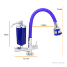 Torneira De Cozinha De Mesa Azul Com Filtro Blindado Azul Con