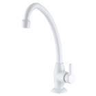 Torneira de Cozinha de Mesa Bica Móvel Alta ABS Arejador Bric 1167BR31 Branca Lorenzetti