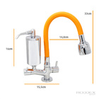 Torneira De Cozinha De Mesa Laranja Com Filtro Blindado Croma