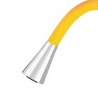 Torneira De Cozinha Duplo Jato Amarela Flexível Gourmet Abs L
