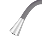 Torneira De Cozinha Duplo Jato Cinza Flexível Gourmet Abs Lux